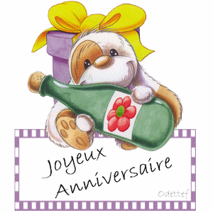 GIF animés joyeux anniversaire